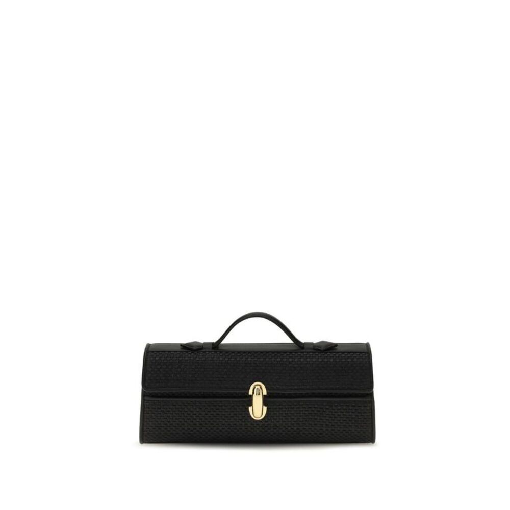Savette Black Raffia Women's Handbag